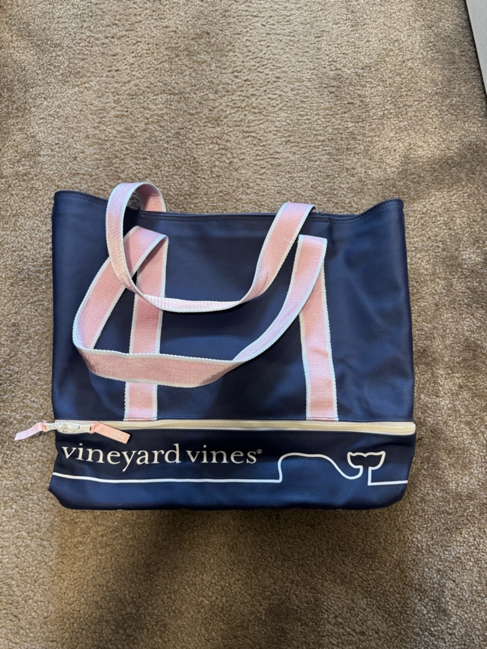 vineyard vines Navy and Pink Tote Bag- Target Edition